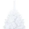Dirbtinė Kalėdų eglutė su žaisliukais, balta, 150cm, PVC