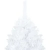Dirbtinė Kalėdų eglutė su žaisliukais, balta, 120cm, PVC