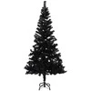 Dirbtinė Kalėdų eglutė su žaisliukais, juoda, 120cm, PVC