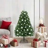 Dirbtinė Kalėdų eglutė su 150 LED Žalia 120 cm PVC ir metalas
