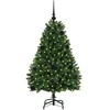 Dirbtinė Kalėdų eglutė su 150 LED Žalia 120 cm PVC ir metalas