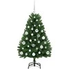 Dirbtinė Kalėdų eglutė su 150 LED Žalia 120 cm PVC ir metalas