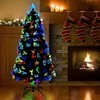 Dirbtinė Kalėdų eglutė su 120 LED s stovu Žalia 120 cm PVC