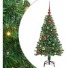Dirbtinė Kalėdų eglutė Žalia 120 cm PVC ir Plienas ir Plastikas
