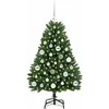 Dirbtinė Kalėdų eglutė su 150 LED Žalia 120 cm PVC ir metalas
