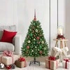 Dirbtinė Kalėdų eglutė su 150 LED Žalia 120 cm PVC ir metalas