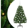 Dirbtinė Kalėdų eglutė su 150 LED Žalia 120 cm PVC ir metalas