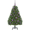 Dirbtinė Kalėdų eglutė su 150 LED Žalia 120 cm PVC ir metalas