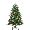 Dirbtinė Kalėdų eglutė Žalia 150 cm PVC ir Metalas ir Plastikas