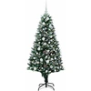 Dirbtinė Kalėdų eglutė Žalia 150 cm PVC ir Plienas ir Plastikas