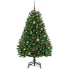 Dirbtinė Kalėdų eglutė su 150 LED Žalia 150 cm PVC ir metalas