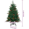 Dirbtinė Kalėdų eglutė Žalia 150 cm PVC ir Metalas ir Plastikas