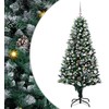 Dirbtinė Kalėdų eglutė Žalia 150 cm PVC ir Plienas ir Plastikas