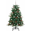Dirbtinė Kalėdų eglutė Žalia 150 cm PVC ir Metalas ir Plastikas