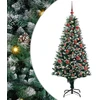 Dirbtinė Kalėdų eglutė Žalia 150 cm PVC ir Plienas ir Plastikas