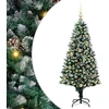 Dirbtinė Kalėdų eglutė Žalia 150 cm PVC ir Plienas ir Plastikas
