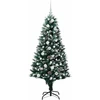 Dirbtinė Kalėdų eglutė Žalia 150 cm PVC ir Plienas ir Plastikas