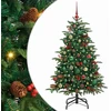 Dirbtinė Kalėdų eglutė Žalia 150 cm PVC ir Metalas ir Plastikas