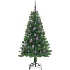 Dirbtinė Kalėdų eglutė Žalia 150 cm PVC ir Plienas ir Plastikas
