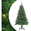 Dirbtinė Kalėdų eglutė Žalia 150 cm PVC ir Plienas ir Plastikas
