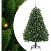 Dirbtinė Kalėdų eglutė su 150 LED Žalia 150 cm PVC ir metalas