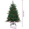 Dirbtinė Kalėdų eglutė Žalia 150 cm PVC ir Metalas ir Plastikas
