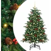 Dirbtinė Kalėdų eglutė Žalia 150 cm PVC ir Metalas ir Plastikas