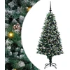 Dirbtinė Kalėdų eglutė Žalia 150 cm PVC ir Plienas ir Plastikas