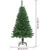 Dirbtinė Kalėdų eglutė Žalia 150 cm PVC ir Plienas ir Plastikas