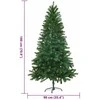 Kalėdų eglutė su 300 LED s stovu Žalia 180 cm PE