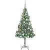 Dirbtinė Kalėdų eglutė su 300 LED Žalia 180 cm PVC ir plienas