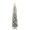 Dirbtinė Kalėdų eglutė su LED lemputėmis Žalia ir balta 180 cm
