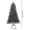 Dirbtinė Kalėdų eglutė Žalia 180 cm PVC, plastikas ir plienas