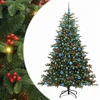 Dirbtinė Kalėdų eglutė Žalia 180 cm PVC ir Metalas ir Plastikas