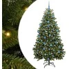Dirbtinė Kalėdų eglutė su 300 LED Žalia 180 cm PVC ir metalas