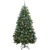 Dirbtinė Kalėdų eglutė su 300 LED Žalia 180 cm PVC ir metalas