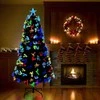 Dirbtinė Kalėdų eglutė su 210 LED s stovu Žalia 180 cm PVC