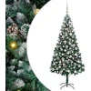 Dirbtinė Kalėdų eglutė Žalia 210 cm PVC ir Plienas ir Plastikas