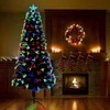 Dirbtinė Kalėdų eglutė su 250 LED s stovu Žalia 210 cm PVC