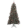 Dirbtinė Kalėdų eglutė Žalia 210 cm PVC, plastikas ir plienas