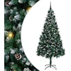Dirbtinė Kalėdų eglutė Žalia 210 cm PVC ir Plienas ir Plastikas