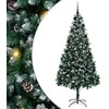 Dirbtinė Kalėdų eglutė Žalia 210 cm PVC ir Plienas ir Plastikas