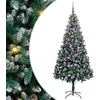 Dirbtinė Kalėdų eglutė Žalia 210 cm PVC ir Plienas ir Plastikas