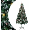 Dirbtinė Kalėdų eglutė Žalia 210 cm PVC ir Plienas ir Plastikas