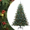 Dirbtinė Kalėdų eglutė Žalia 210 cm PVC ir Metalas ir Plastikas