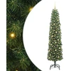 Dirbtinė Kalėdų eglutė su LED lemputėmis Žalia 210 cm