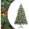 Dirbtinė Kalėdų eglutė Žalia 210 cm PVC ir metalas