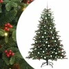 Dirbtinė Kalėdų eglutė Žalia 210 cm PVC ir Metalas ir Plastikas