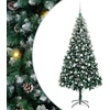 Dirbtinė Kalėdų eglutė Žalia 210 cm PVC ir Plienas ir Plastikas