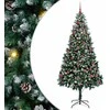 Dirbtinė Kalėdų eglutė Žalia 210 cm PVC ir Plienas ir Plastikas